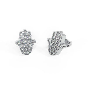 Single Hamsa Stud Earring