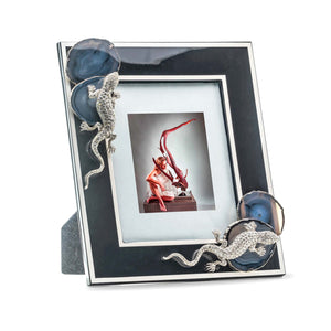 Agate Lacquer with Alligators Frame