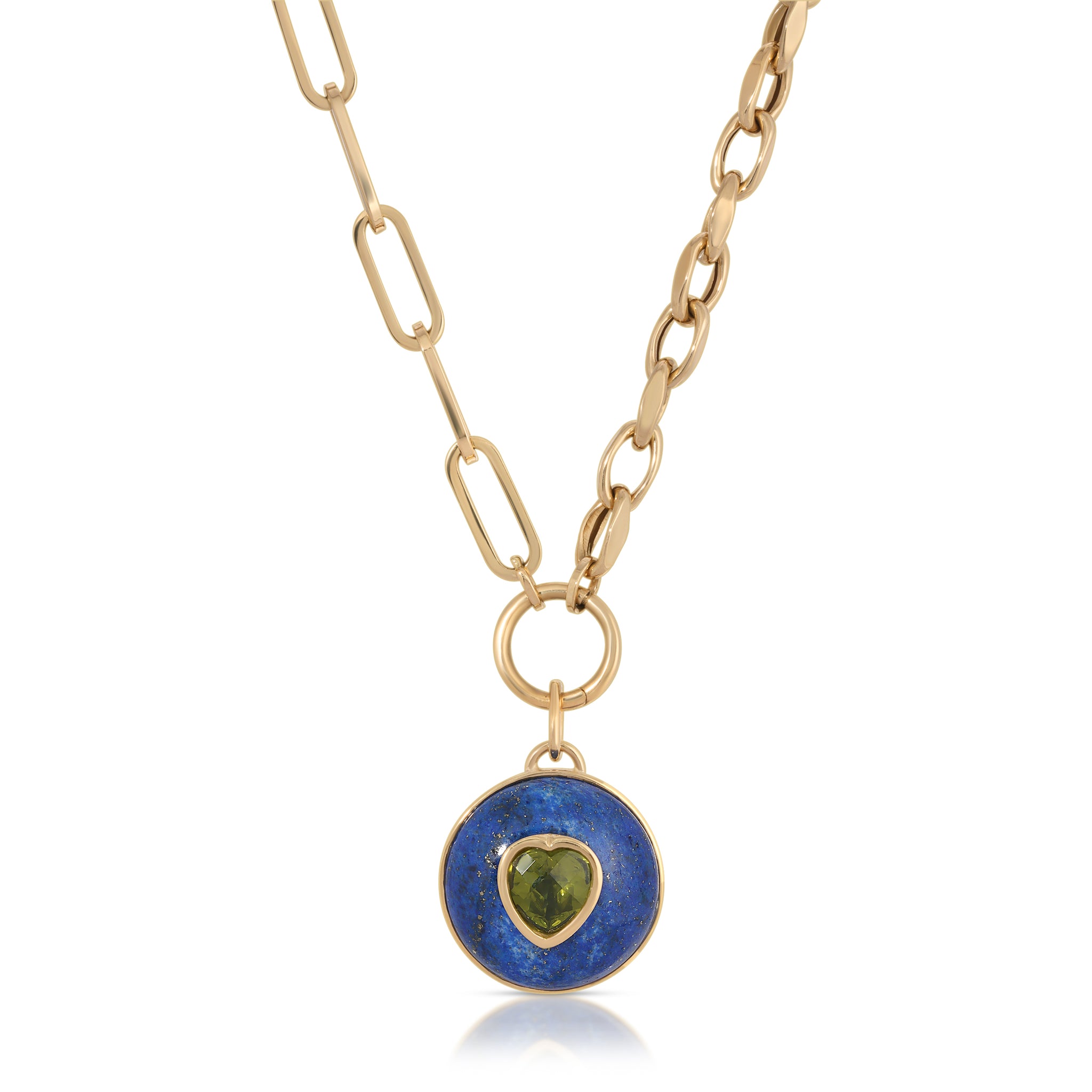 Heart Peridot Necklace