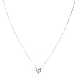 Heart Shape Diamond Accent Necklace 18"