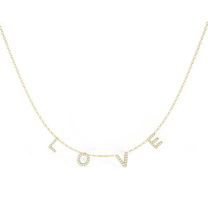 Love Diamond Accent Necklace 18"