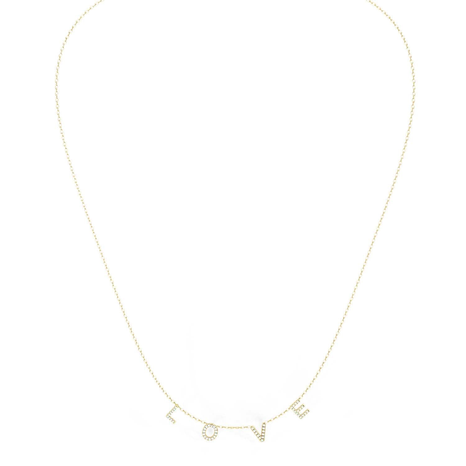 Love Diamond Accent Necklace 18"