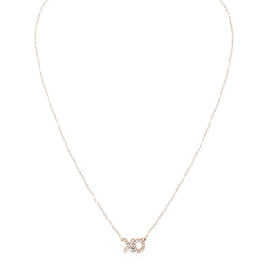 XO Diamond Accent Necklace 18"