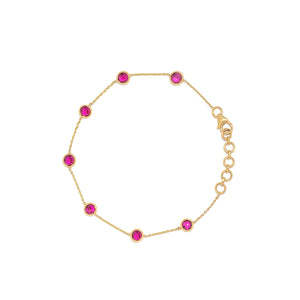 Ruby 18k Gold Bracelet 
