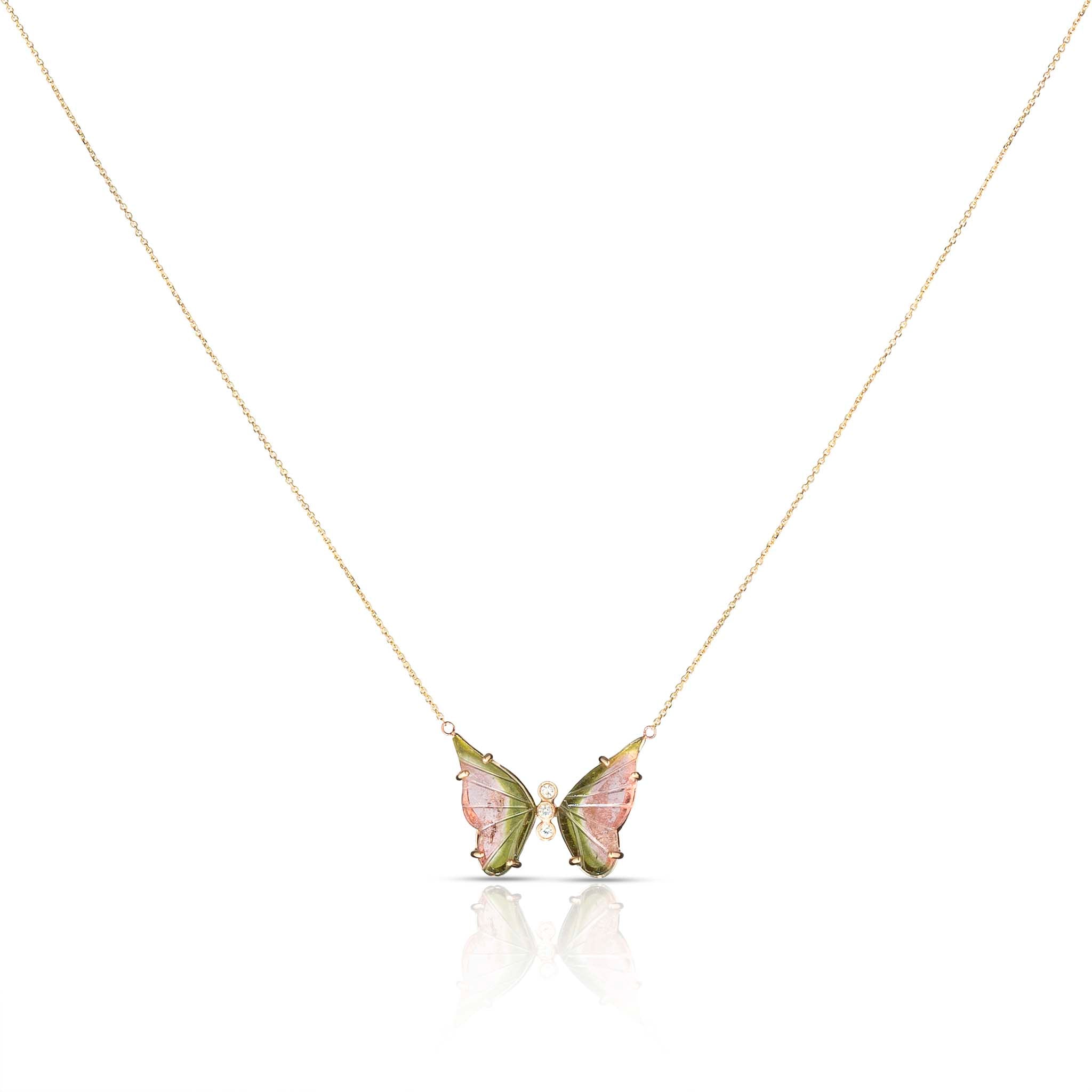 Ametrine Butterfly Necklace  