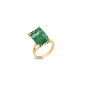 green tourmaline ring